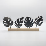 Blätter Monstera2 Stahl