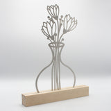 Blumenvase Edelstahl