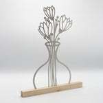 Blumenvase Edelstahl