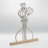Blumenvase Edelstahl