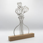 Blumenvase Edelstahl