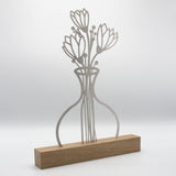 Blumenvase Edelstahl