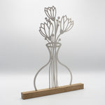 Blumenvase Edelstahl