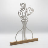 Blumenvase Edelstahl