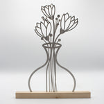 Blumenvase Edelstahl