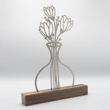 Blumenvase Edelstahl