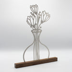 Blumenvase Edelstahl