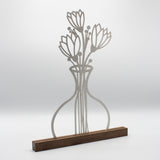 Blumenvase Edelstahl