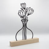 Blumenvase Stahl