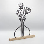 Blumenvase Stahl