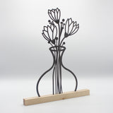 Blumenvase Stahl