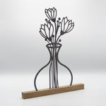 Blumenvase Stahl