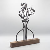 Blumenvase Stahl