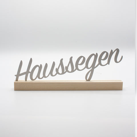 Haussegen Edelstahl