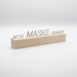 Maske tragen Edelstahl