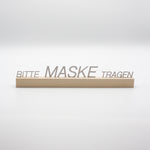Maske tragen Edelstahl