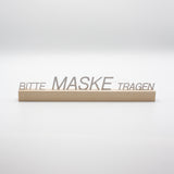 Maske tragen Edelstahl