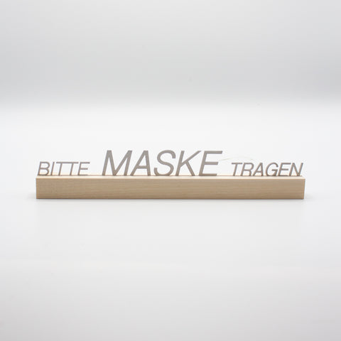 Maske tragen Edelstahl