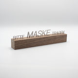 Maske tragen Edelstahl