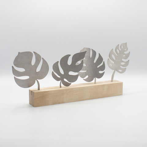 Blätter Monstera2 Edelstahl