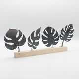 Blätter Monstera2 Stahl