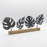 Blätter Monstera2 Stahl