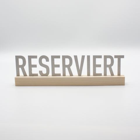 Reserviert Edelstahl